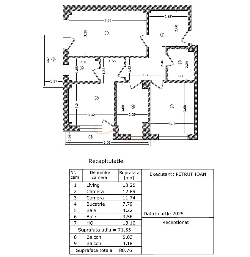 Apartament, 3 camere Bucuresti/Chibrit