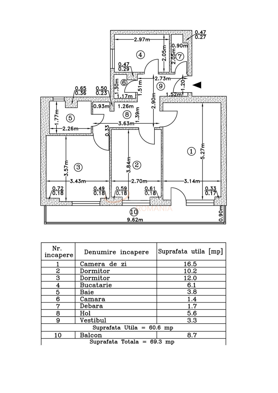 Apartament, 3 camere Bucuresti/Lacul Tei
