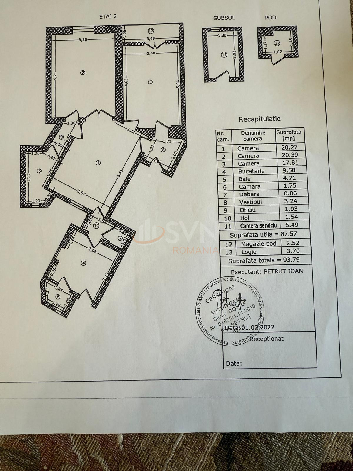 Apartament, 3 camere Bucuresti/P-ta Romana