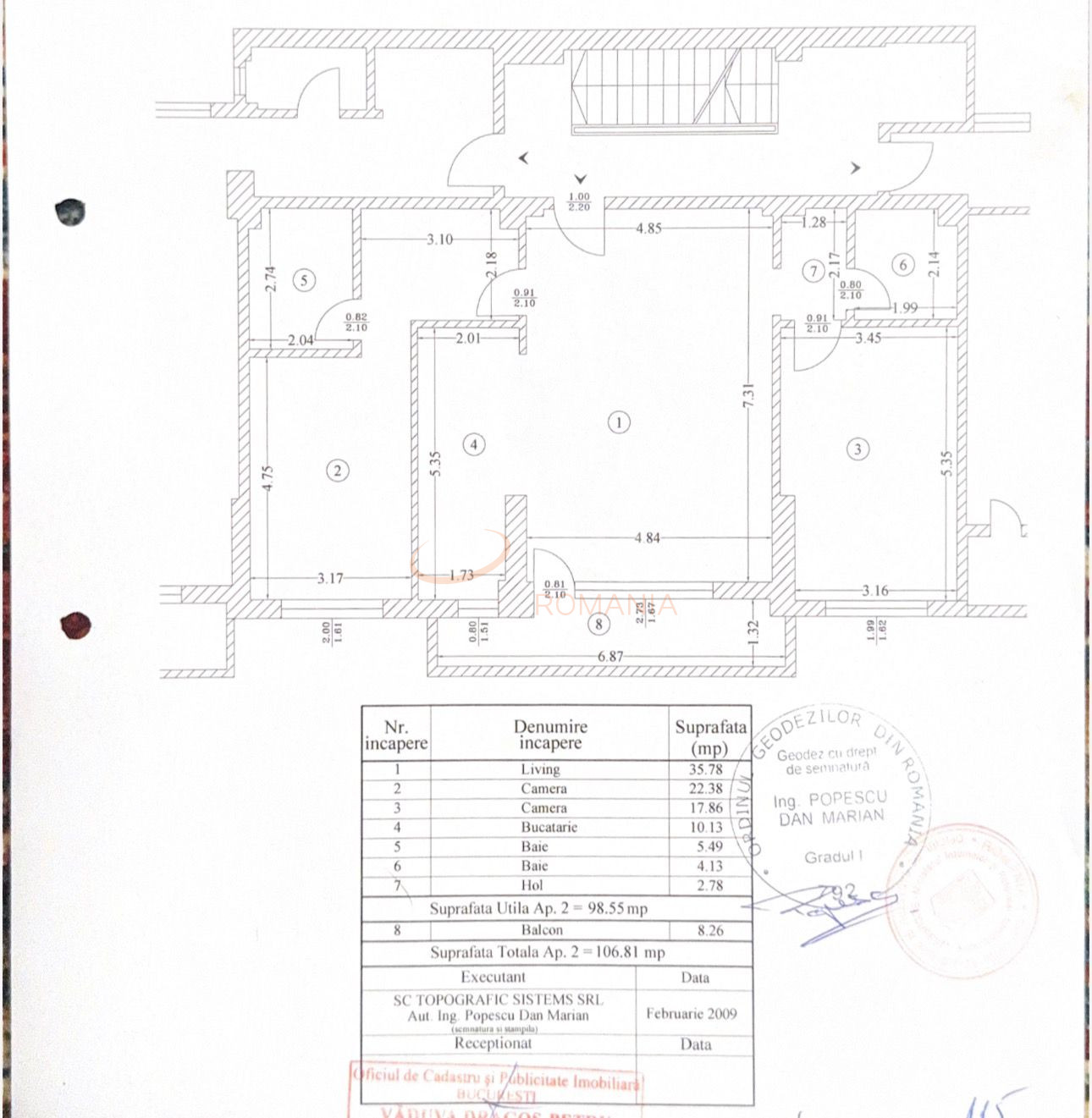 Apartament, 3 camere Bucuresti/Eminescu