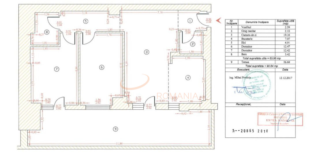 Apartament, 3 camere Bucuresti/Barbu Vacarescu