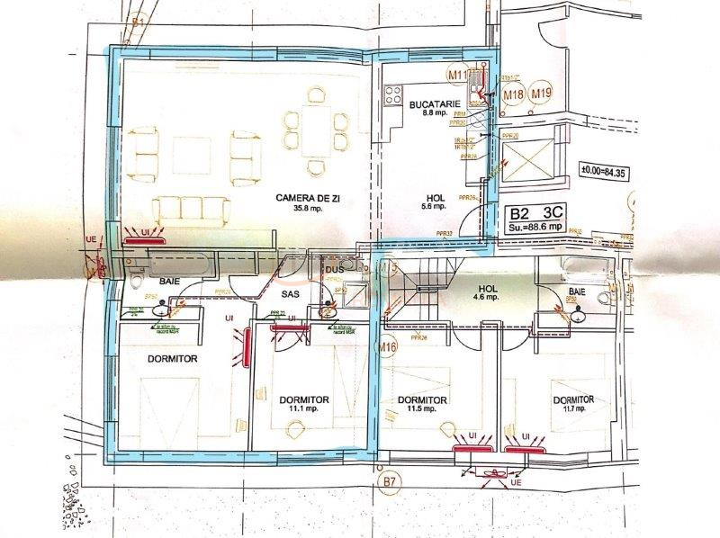 Apartament, 3 camere Bucuresti/Barbu Vacarescu