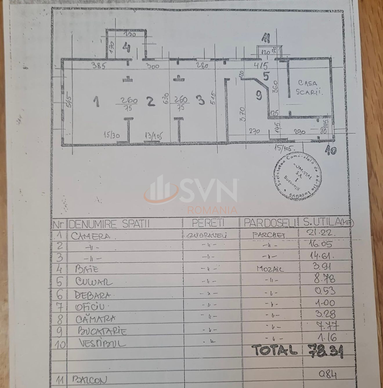 Apartament, 3 camere Bucuresti/P-ta Victoriei