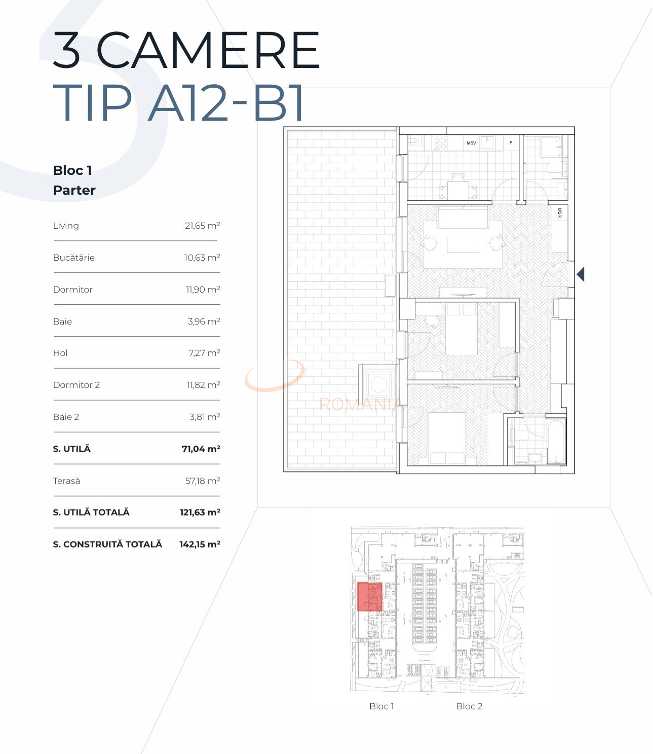 Apartament, 3 camere Bucuresti/Barbu Vacarescu