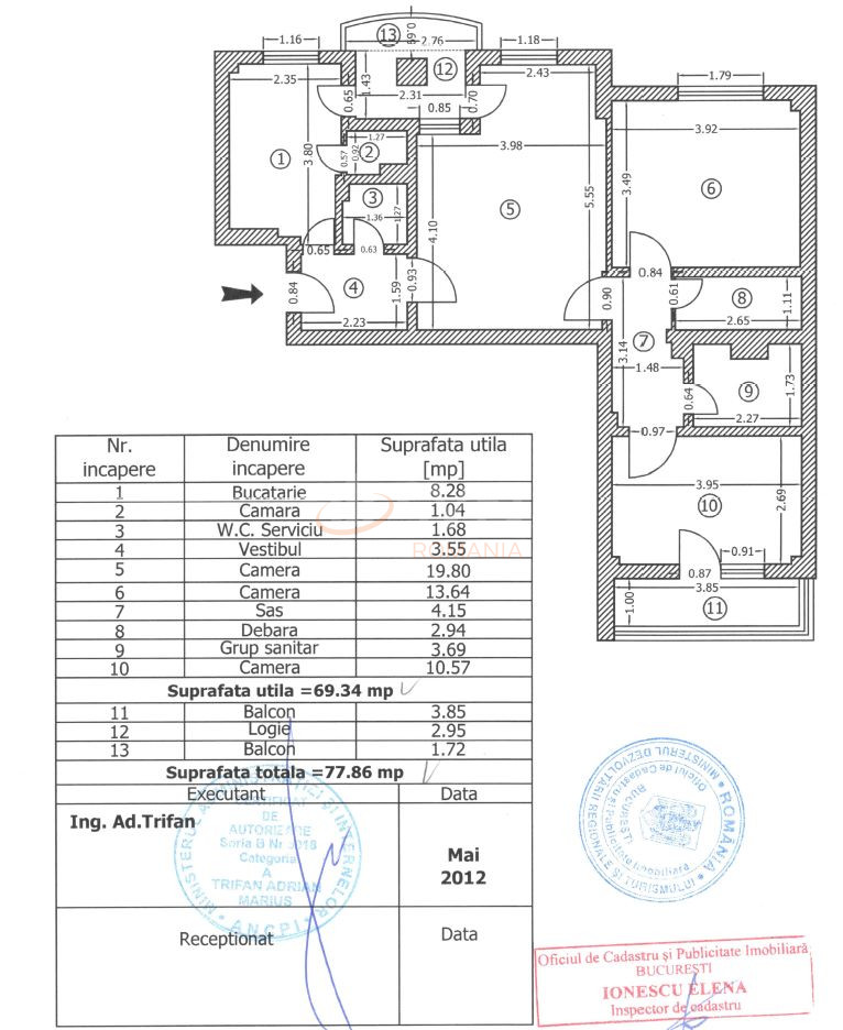 Apartament, 3 camere Bucuresti/Floreasca