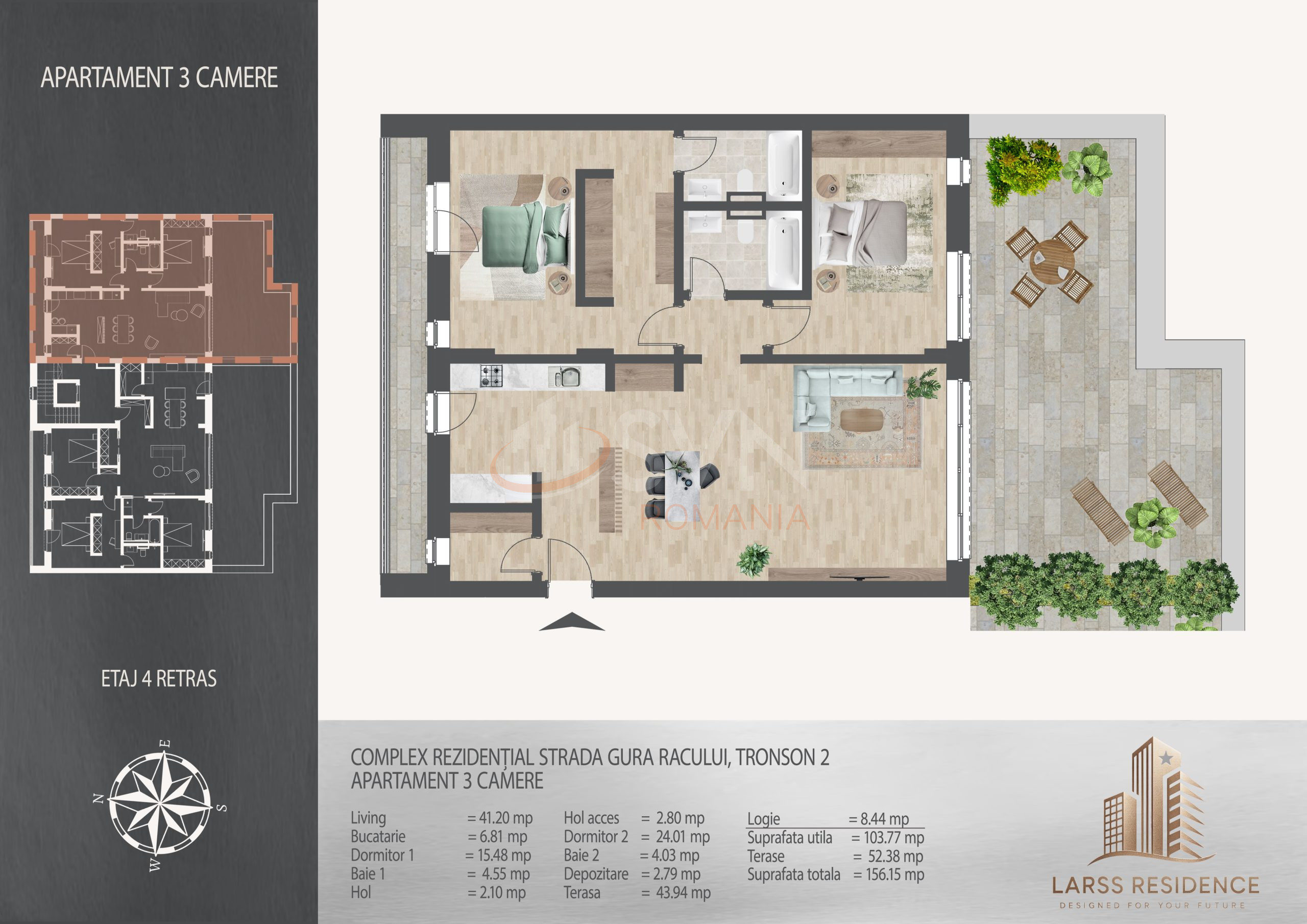 Apartament, 3 camere Bucuresti/Theodor Pallady