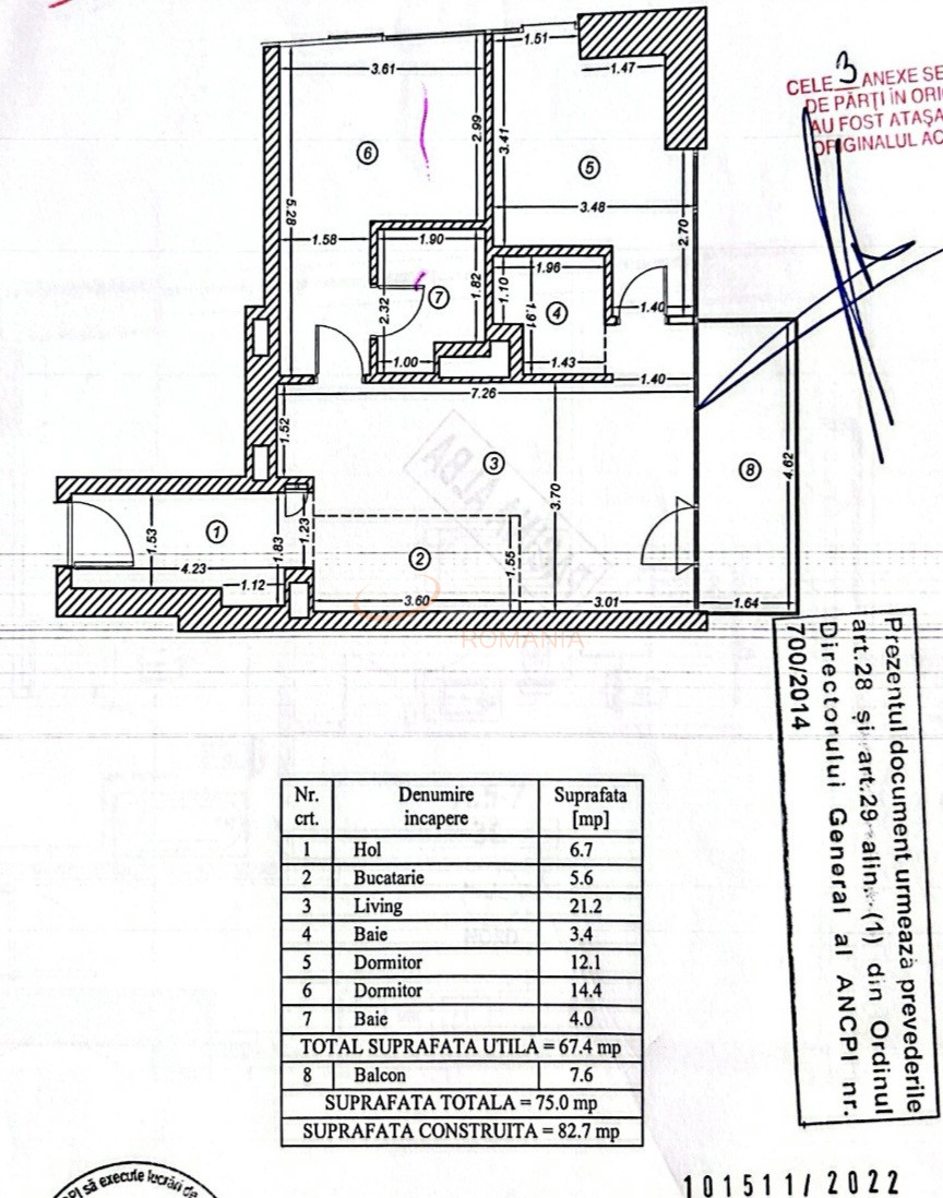 Apartament, 3 camere Bucuresti/Barbu Vacarescu