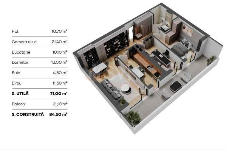 Apartament, 3 camere Bucuresti/Barbu Vacarescu