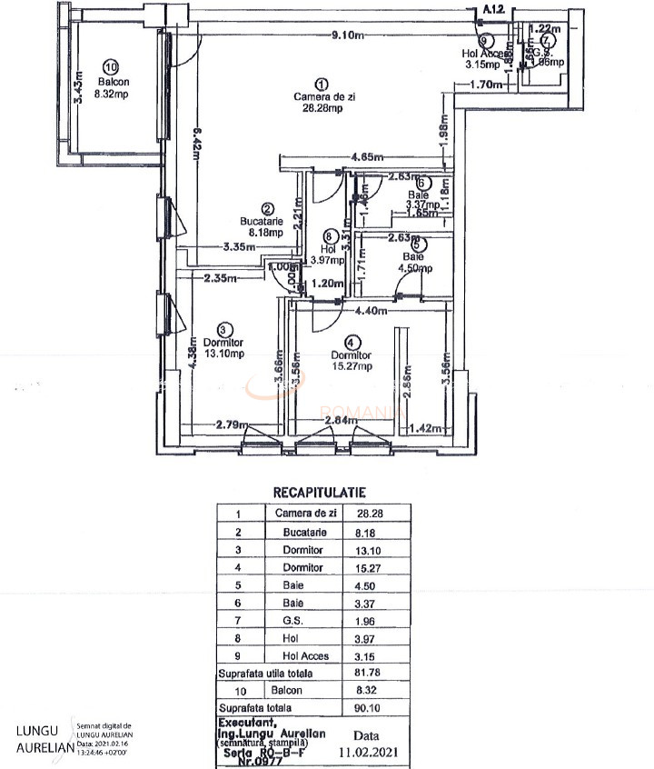 Apartament, 3 camere Ilfov/Centru