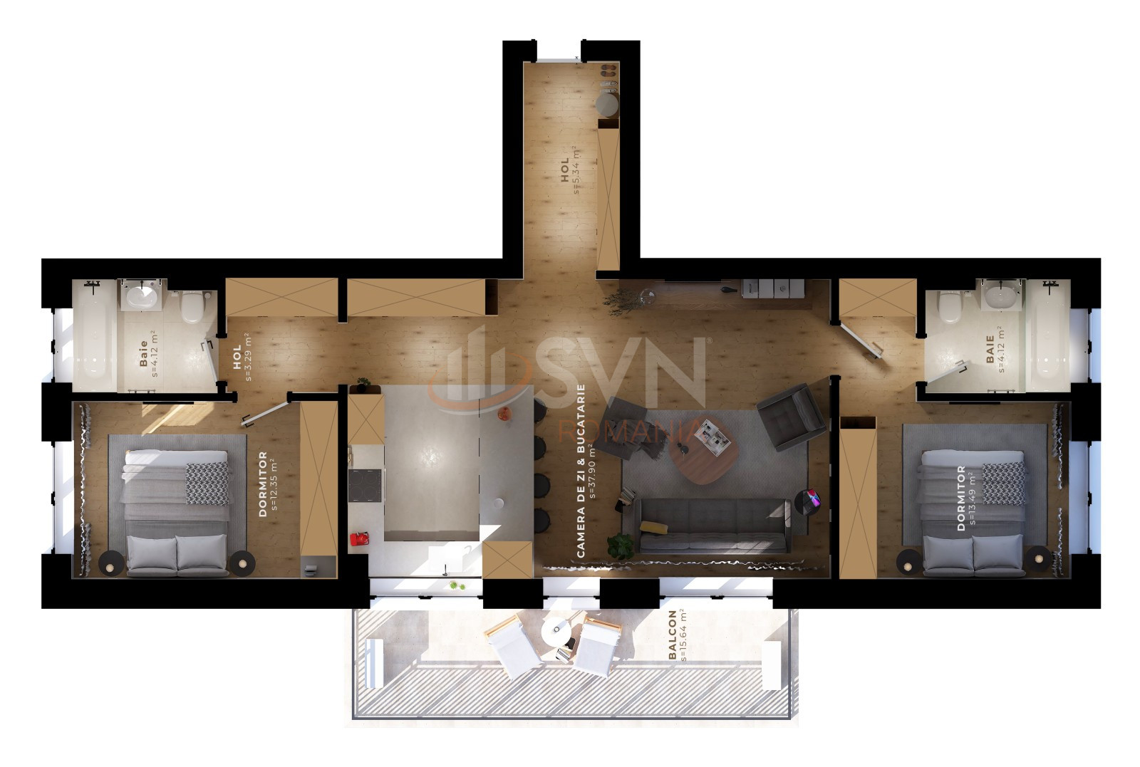 Apartament, 3 camere Ilfov/Tunari