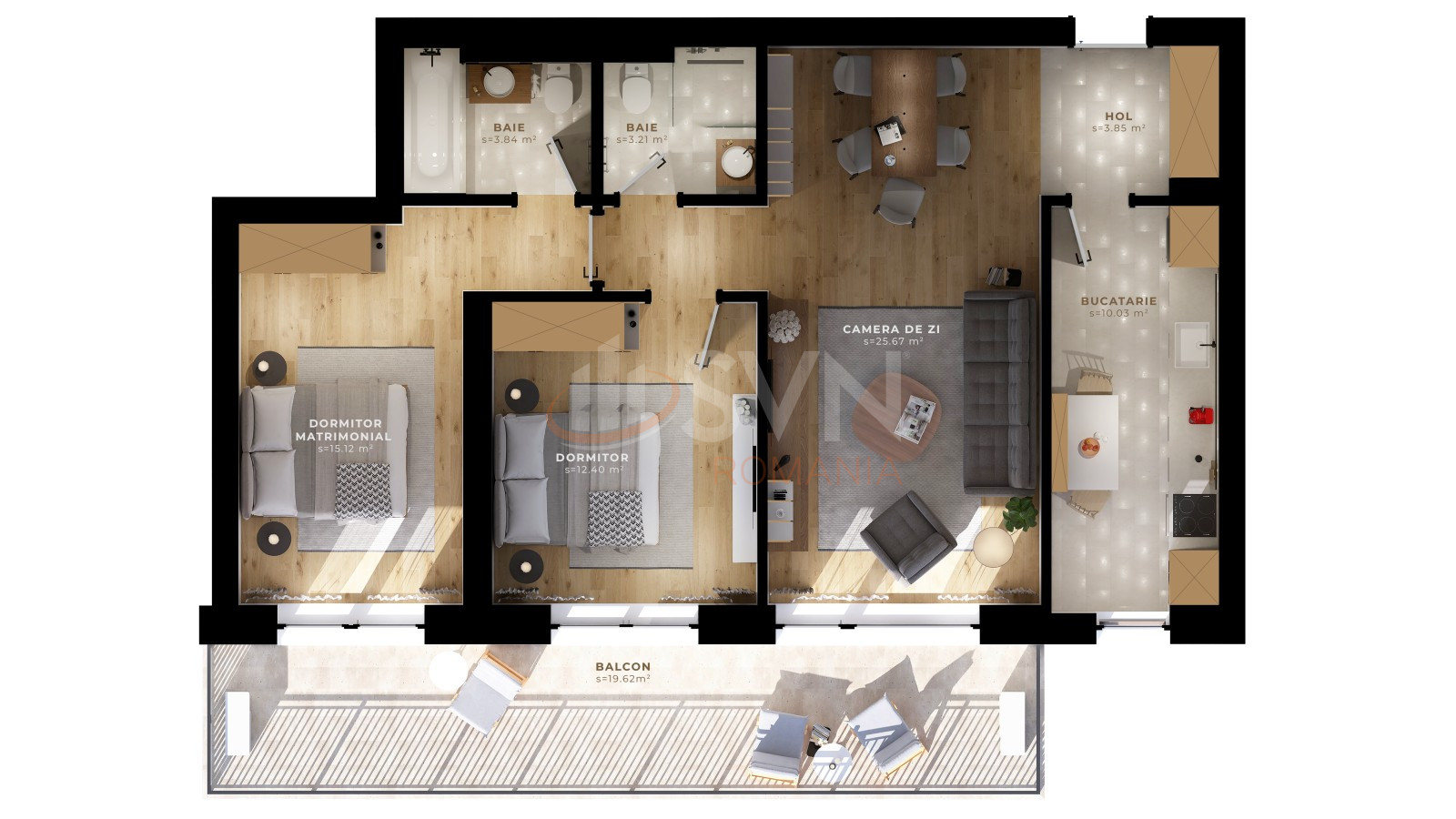 Apartament, 3 camere Ilfov/Tunari