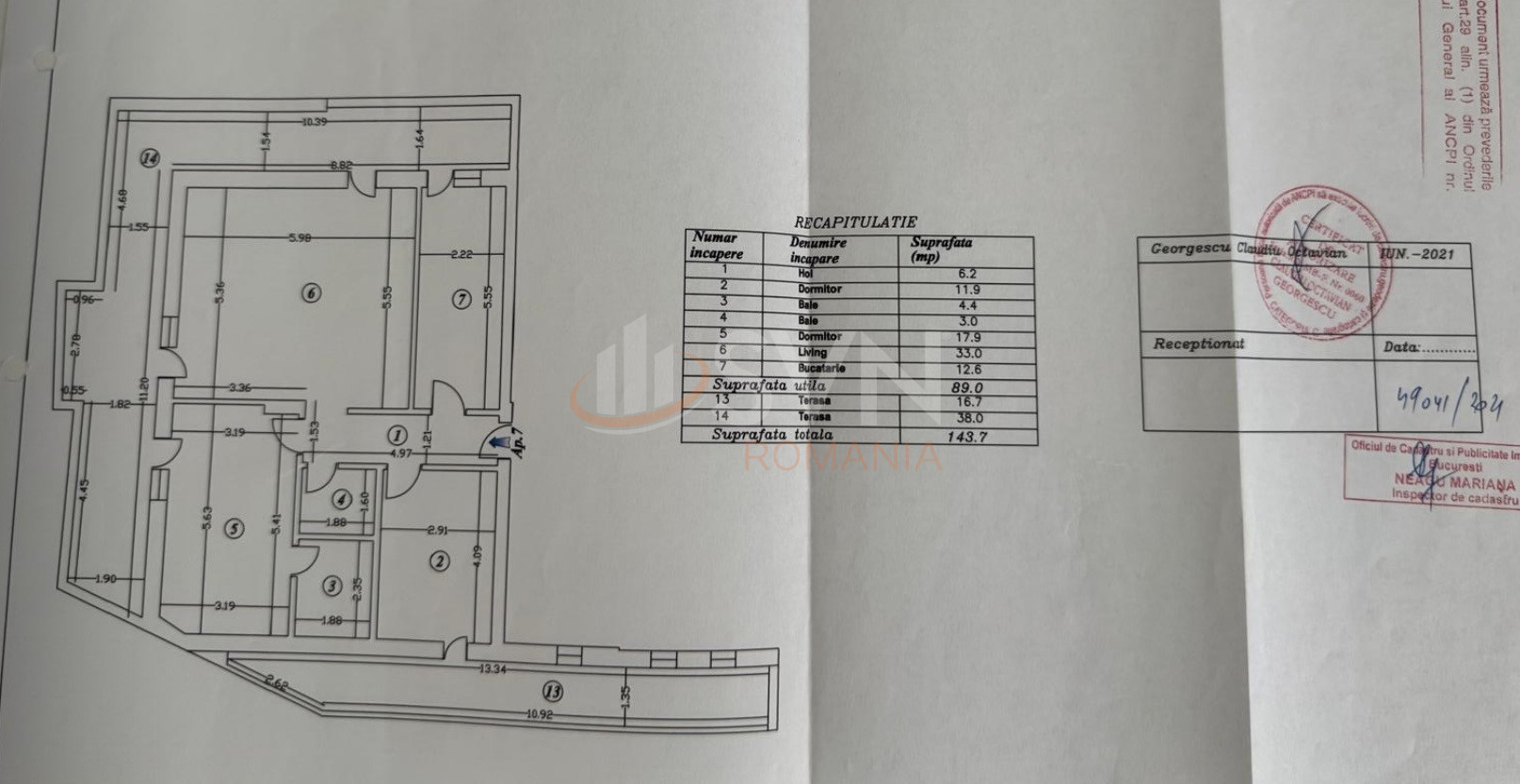 Apartament, 3 camere Bucuresti/Bucur Obor