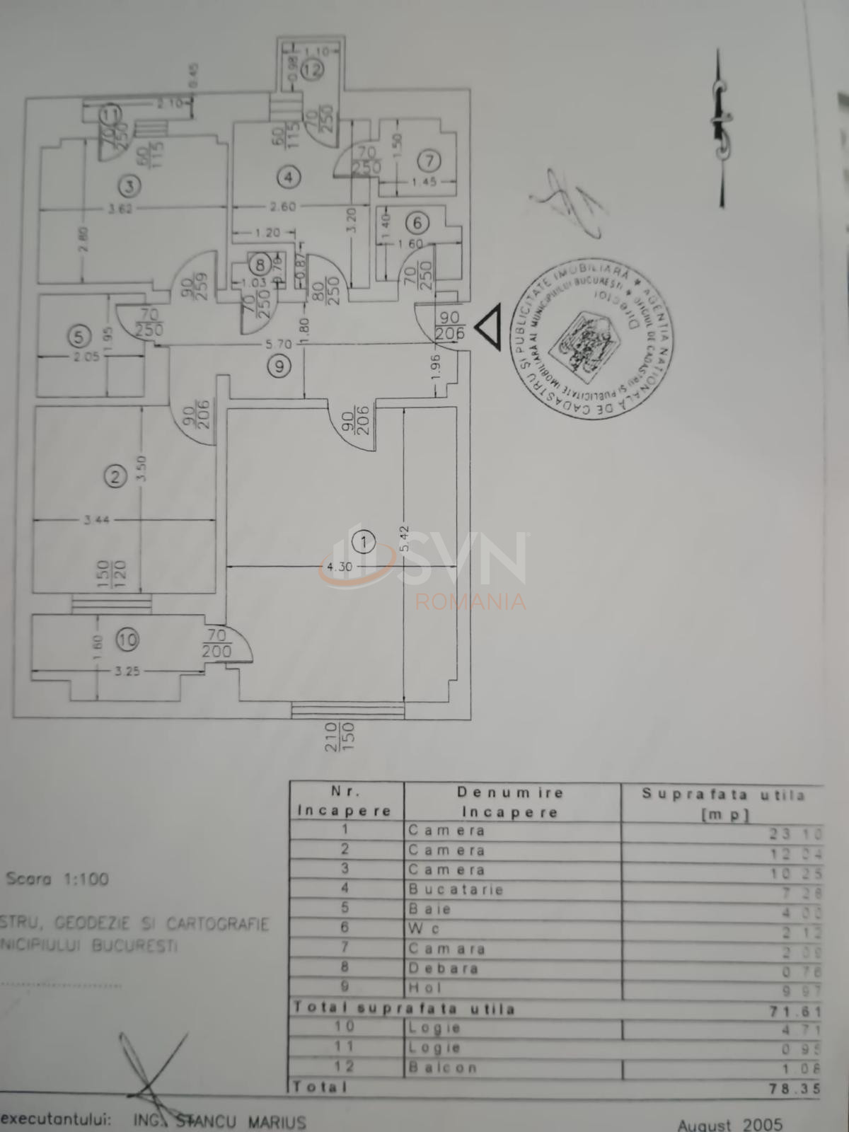 Apartament, 3 camere Bucuresti/Unirii