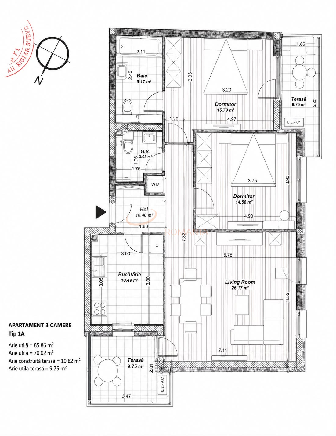 Apartament, 3 camere Bucuresti/Pipera