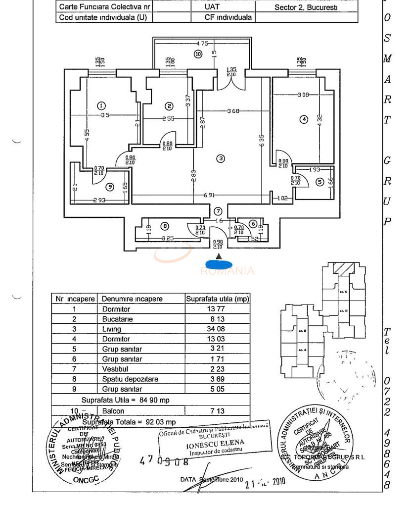 Apartament, 3 camere Bucuresti/Floreasca