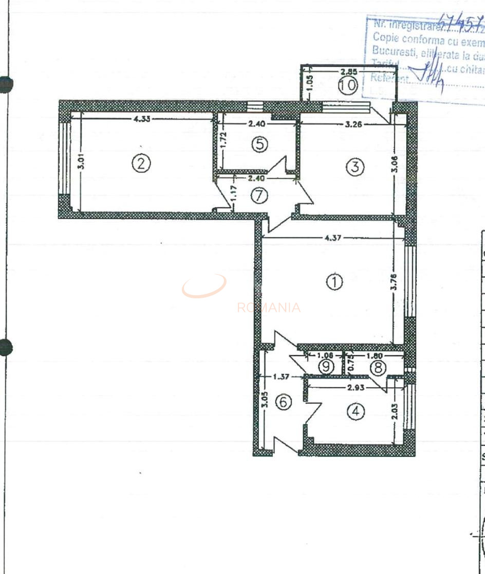 Apartament, 3 camere Bucuresti/1 Mai