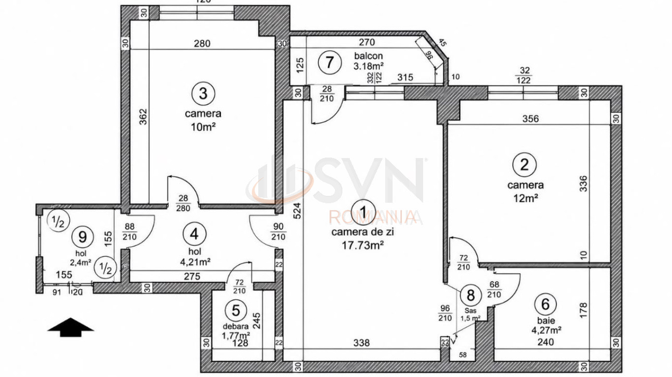 Apartament, 3 camere Bucuresti/Stefan Cel Mare
