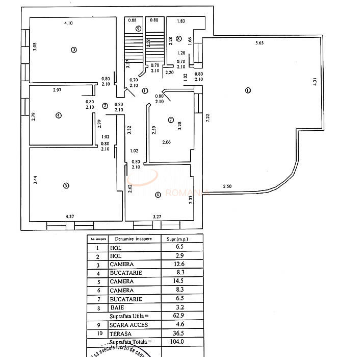 Apartament, 3 camere Bucuresti/Capitale