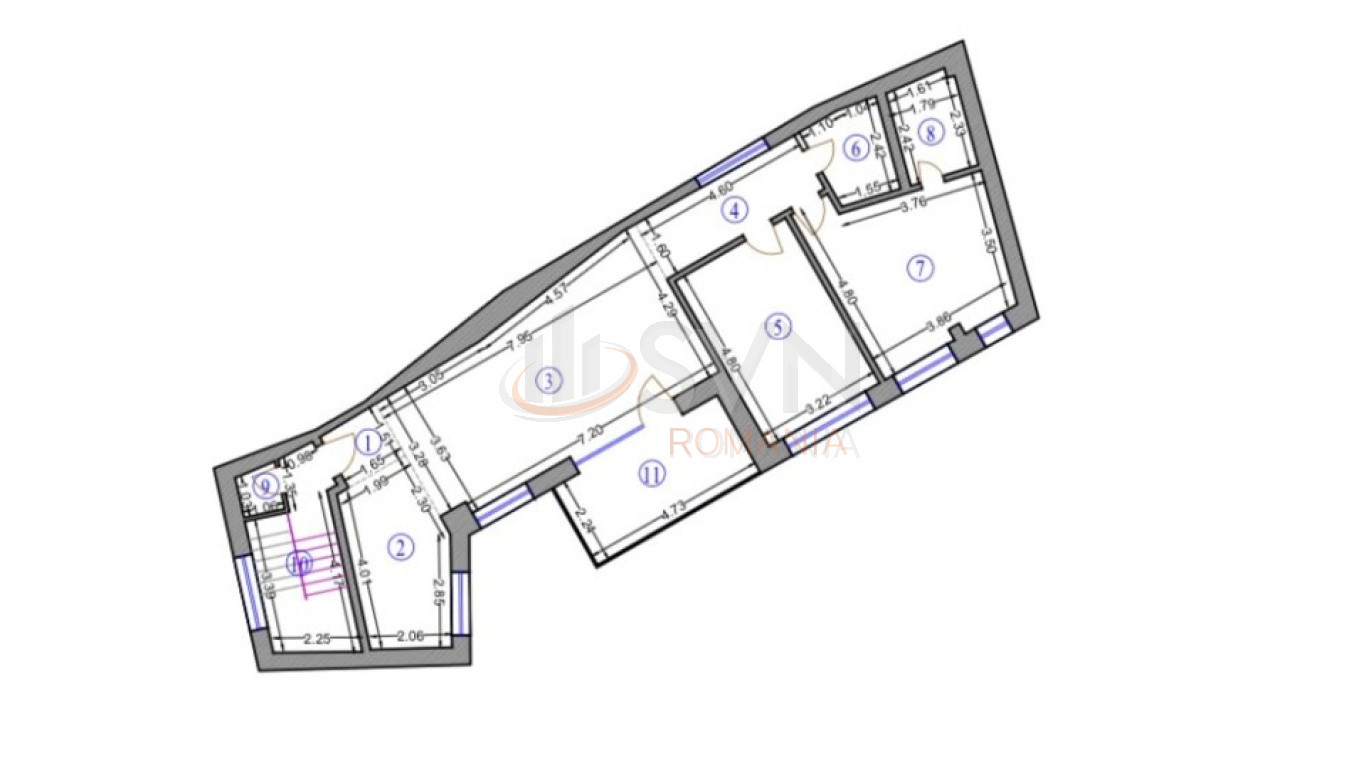 Apartament, 3 camere Bucuresti/P-ta Romana