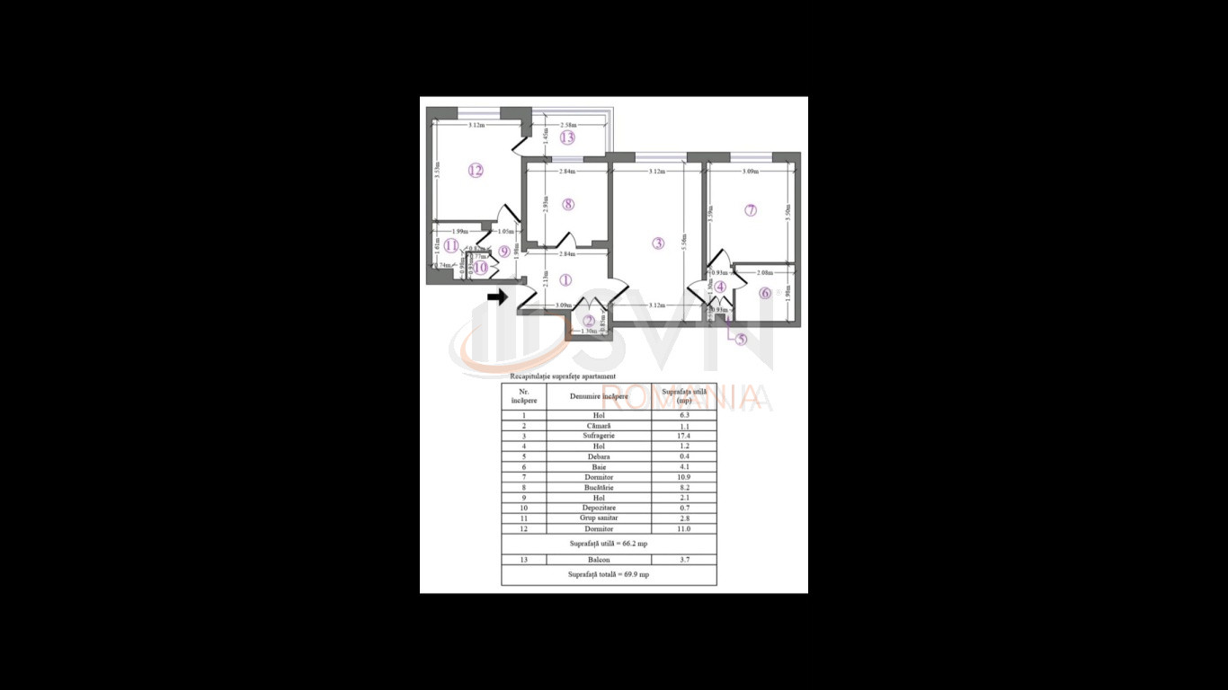 Apartament, 3 camere Bucuresti/Vatra Luminoasa