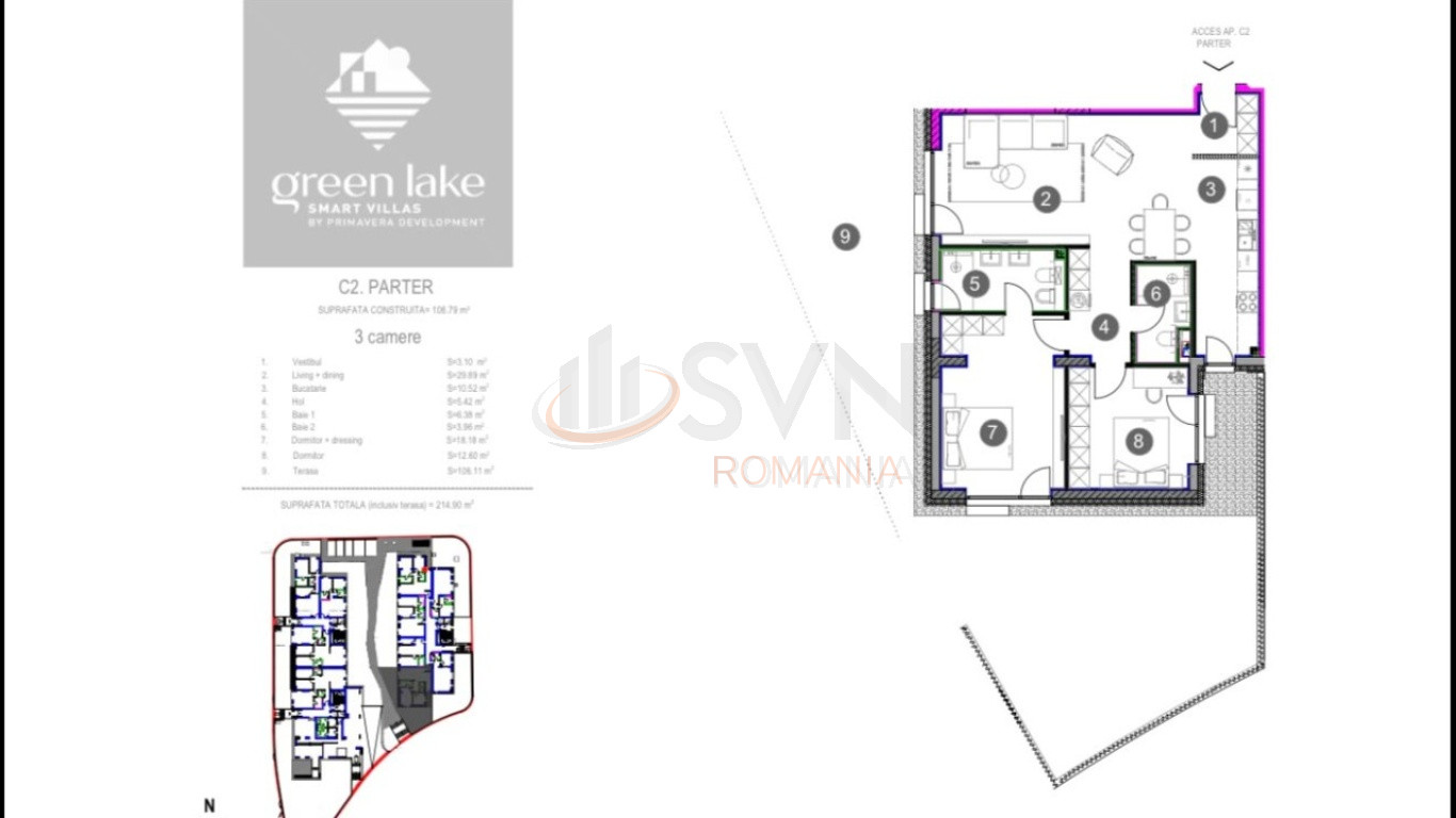 Apartament, 3 camere Bucuresti/Baneasa