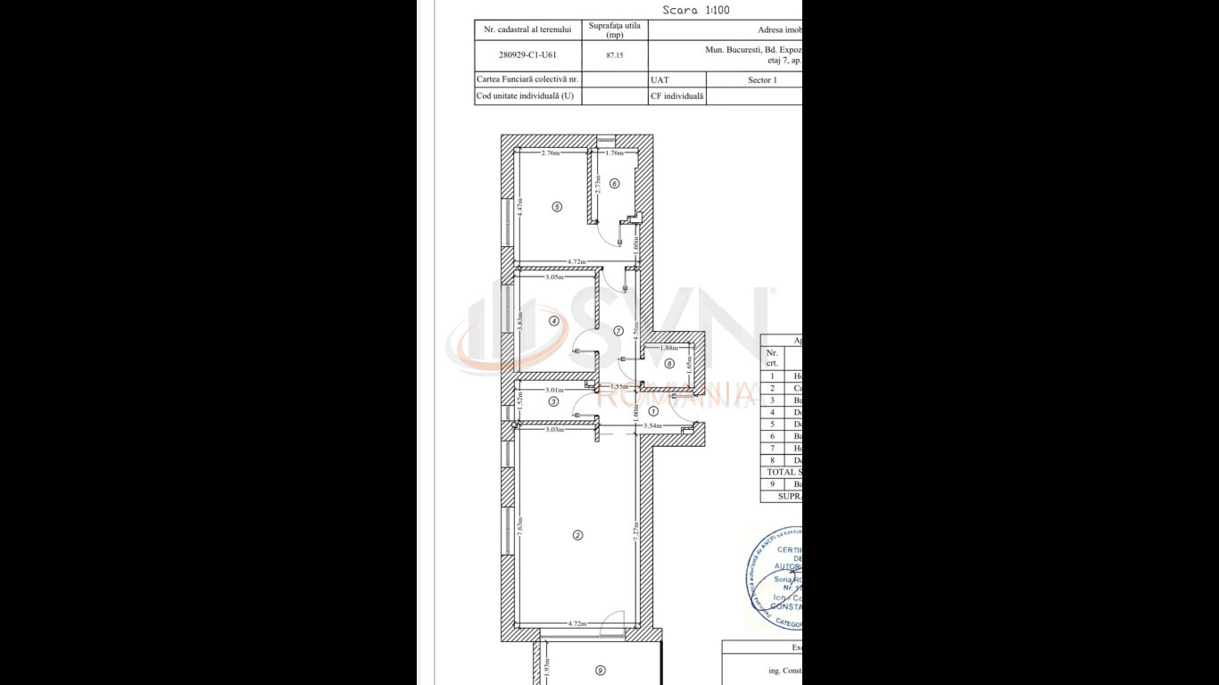 Apartament, 3 camere Bucuresti/Domenii