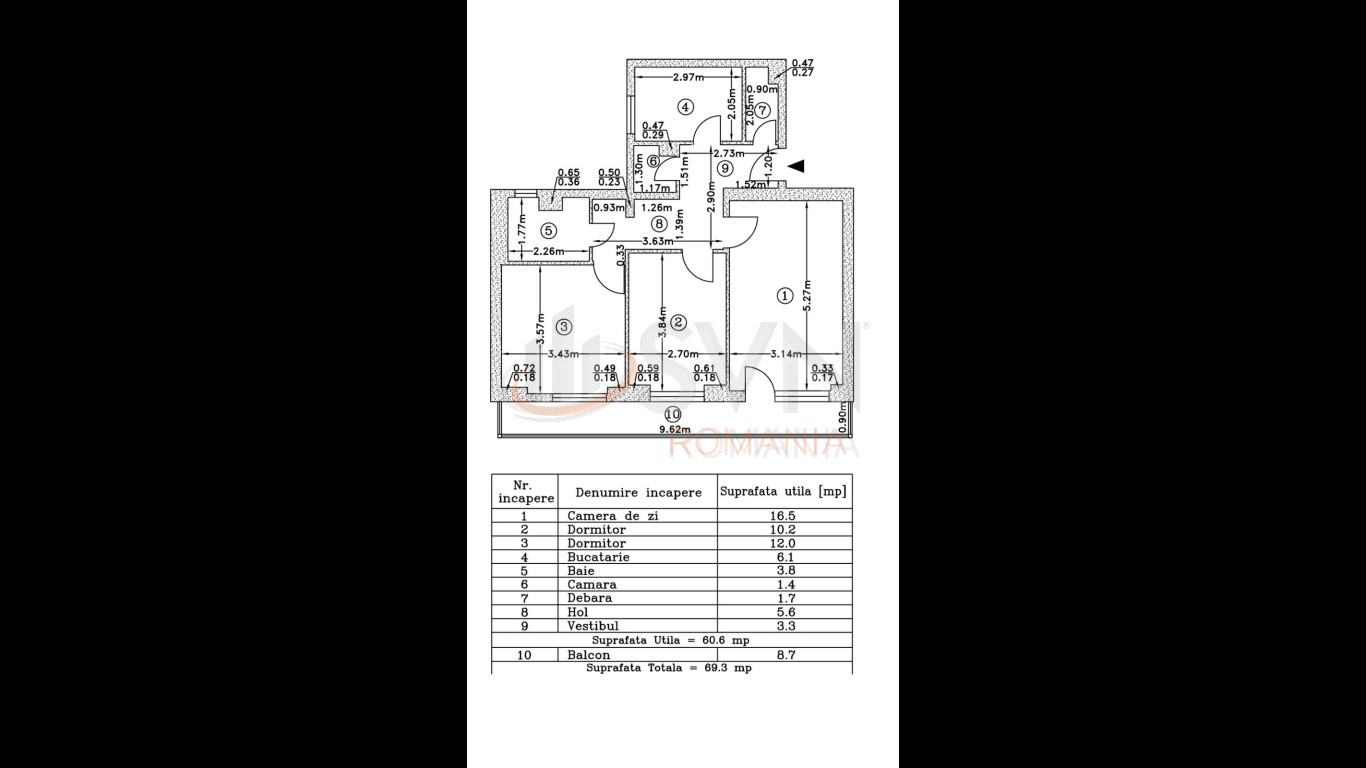 Apartament, 3 camere Bucuresti/Lacul Tei
