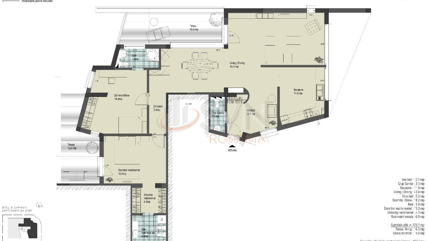 Apartament, 3 camere Bucuresti/Pipera