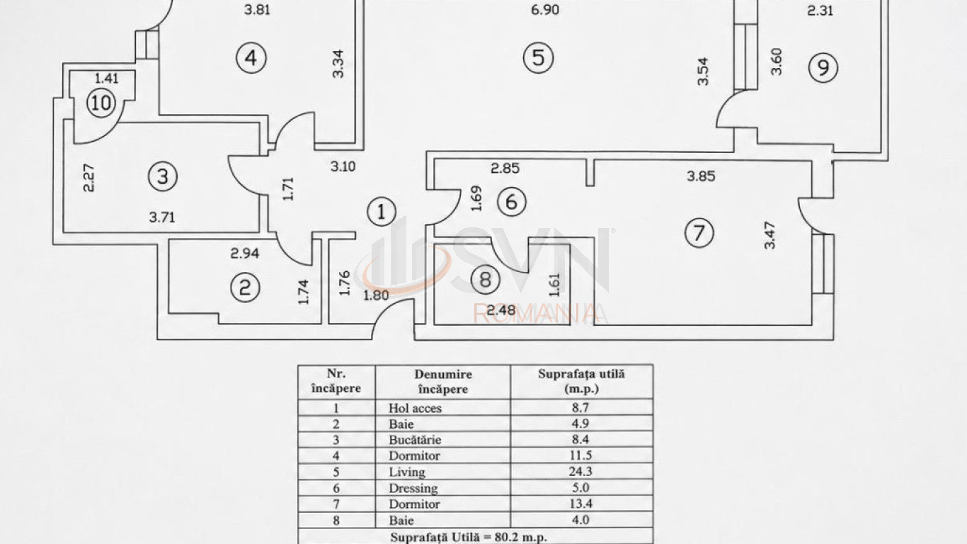 Apartament, 3 camere Bucuresti/Dacia