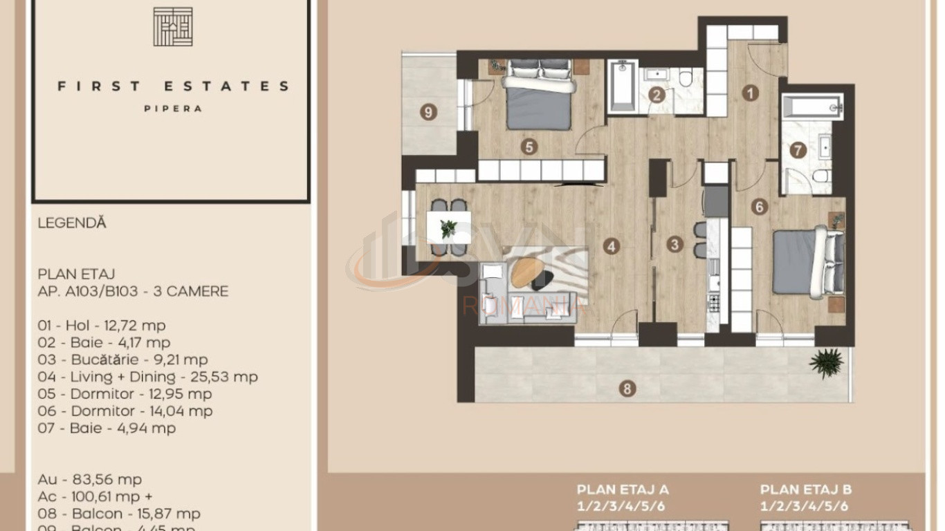 Apartament, 3 camere Bucuresti/Pipera