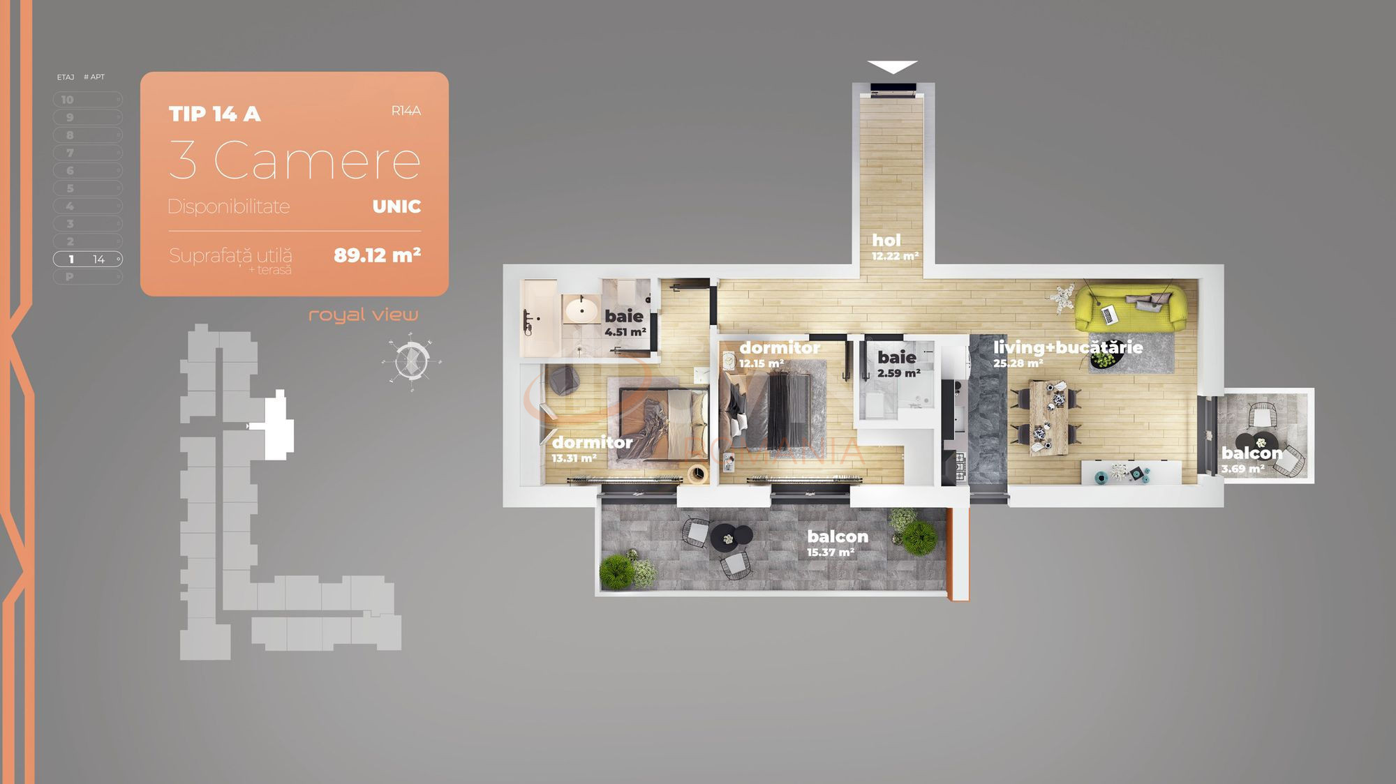 Apartament, 3 camere Bucuresti/Berceni