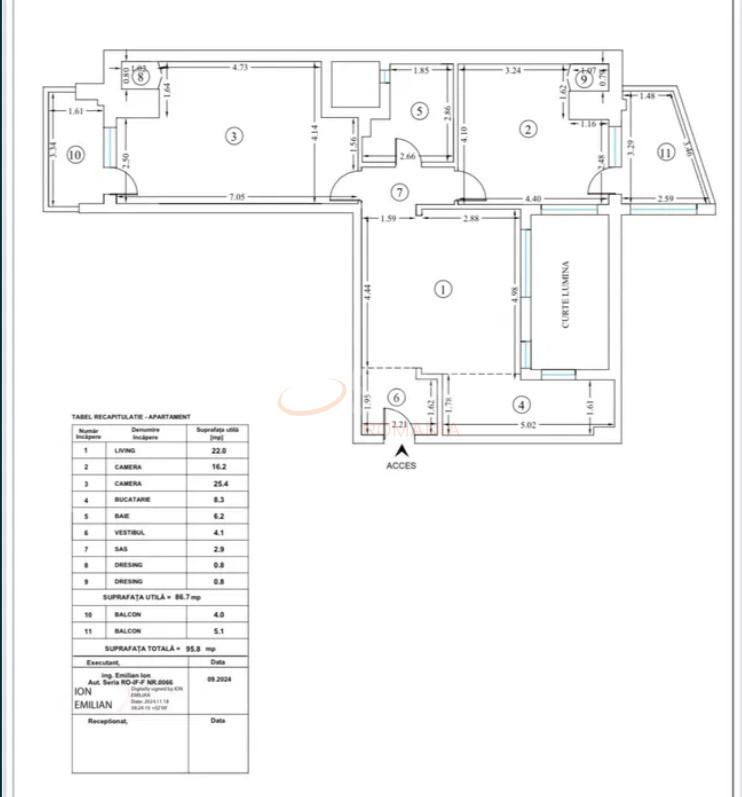 Apartament, 3 camere Bucuresti/Bucurestii Noi