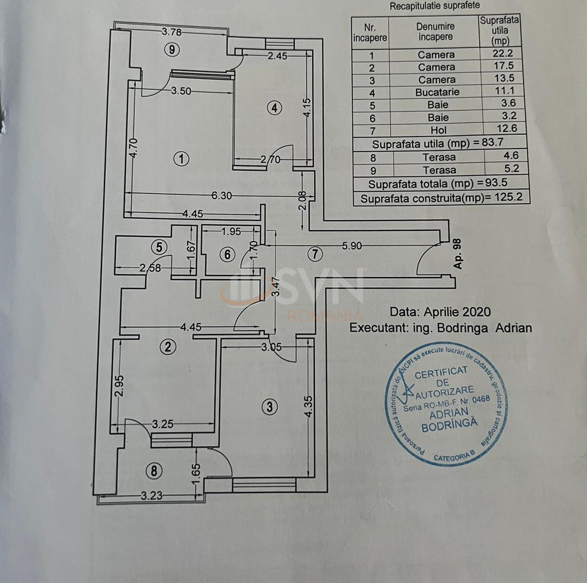 Apartament, 3 camere Bucuresti/Pipera