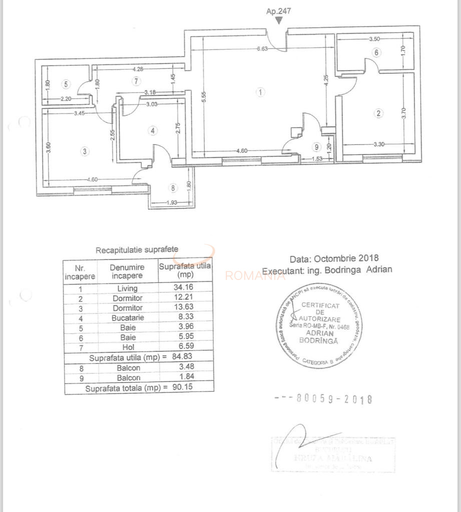 Apartament, 3 camere Bucuresti/Cotroceni