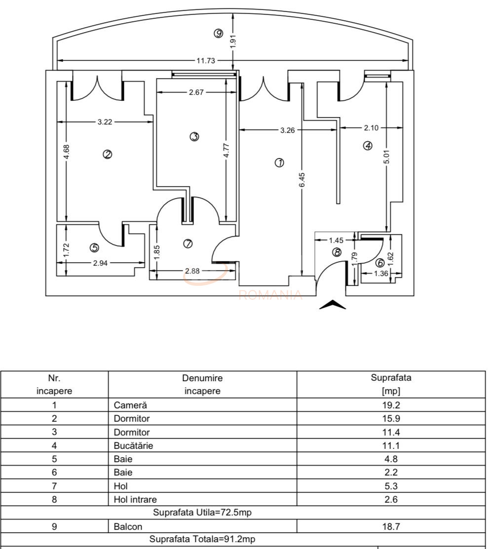 Apartament, 3 camere Bucuresti/Grozavesti