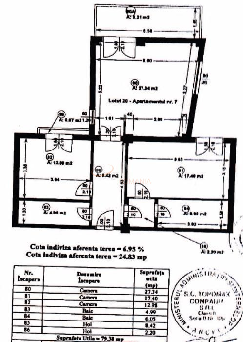 Apartament, 3 camere Bucuresti/Barbu Vacarescu