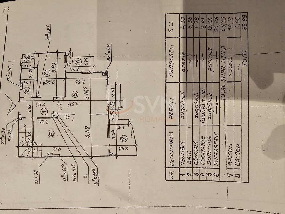 Apartament, 3 camere Bucuresti/Unirii (s3)