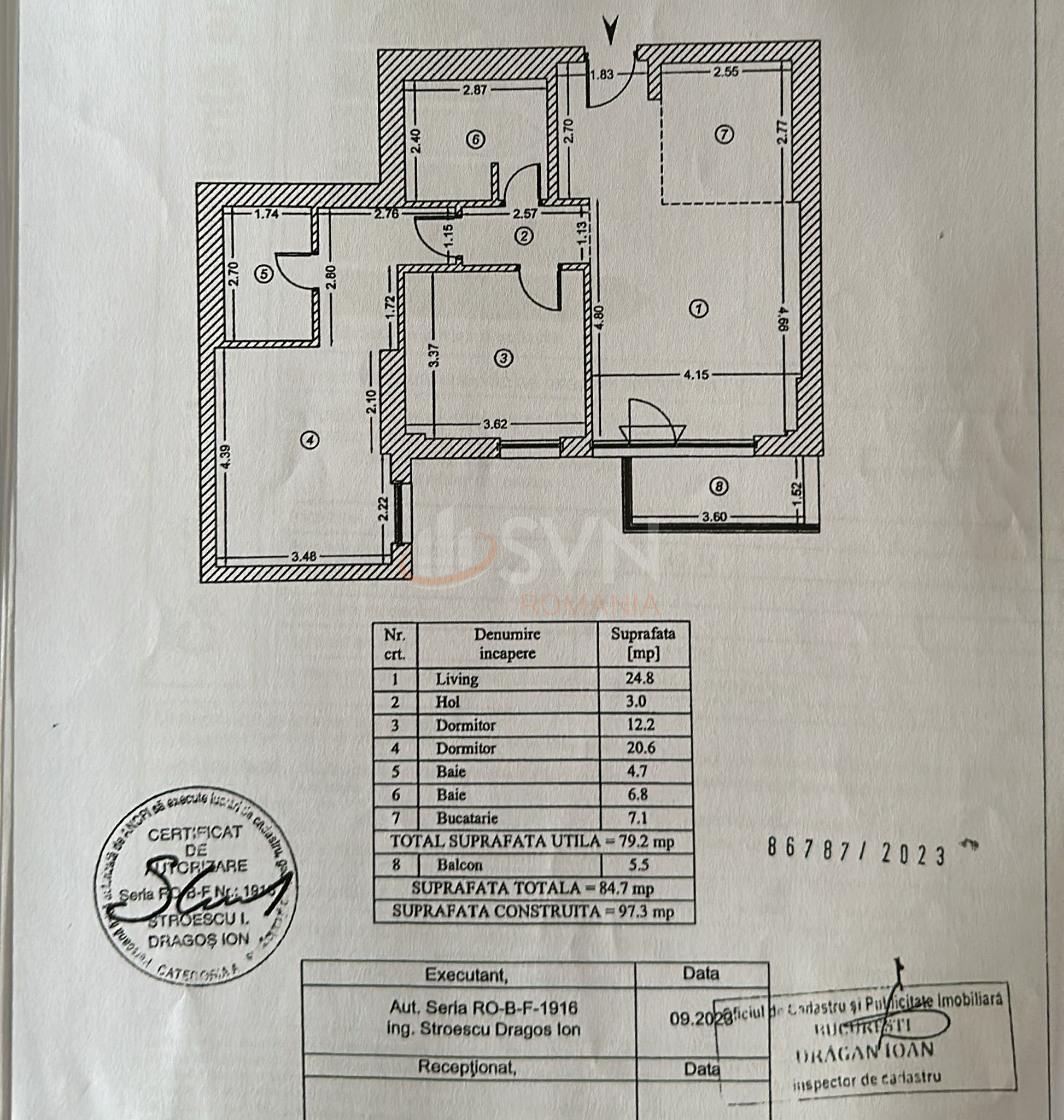 Apartament, 3 camere Bucuresti/Timpuri Noi