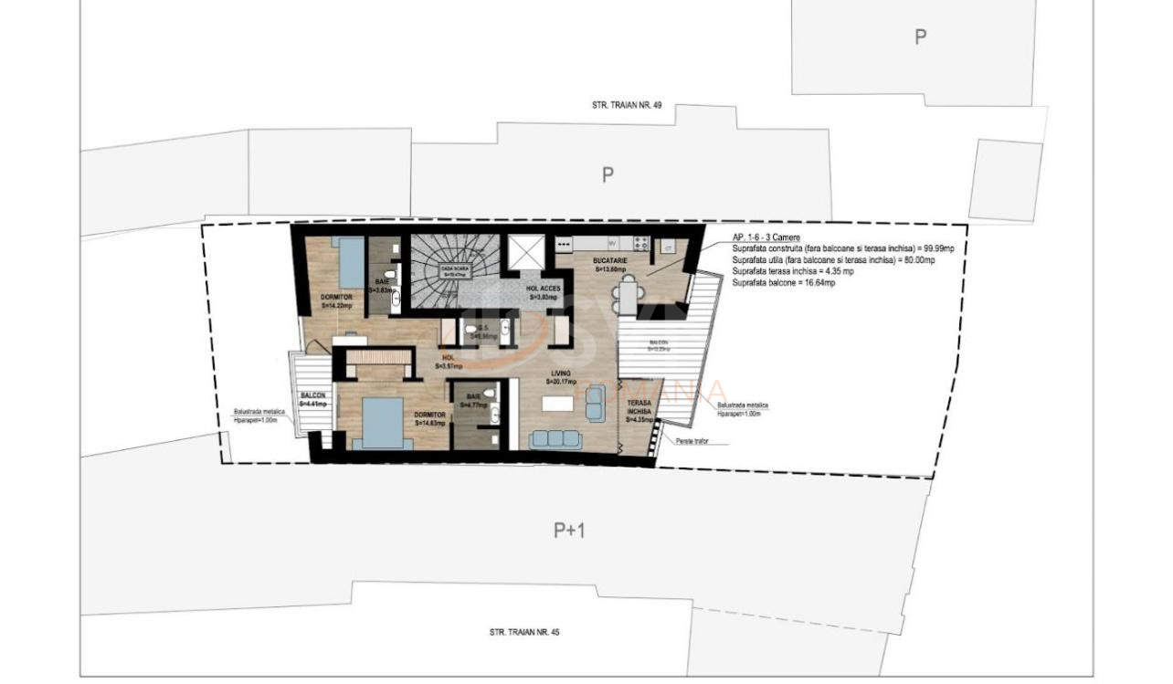 Apartament, 3 camere Bucuresti/Piata Unirii (s3)