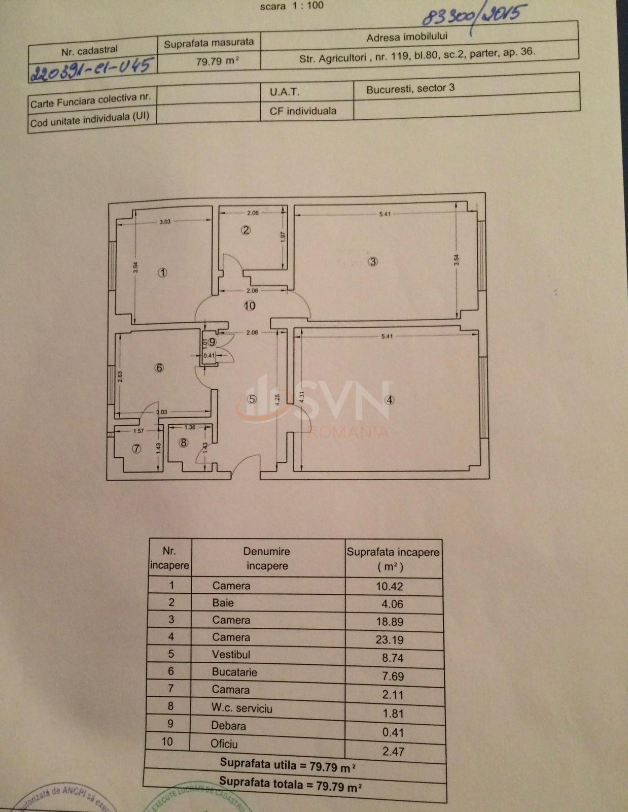 Apartament, 3 camere Bucuresti/Decebal