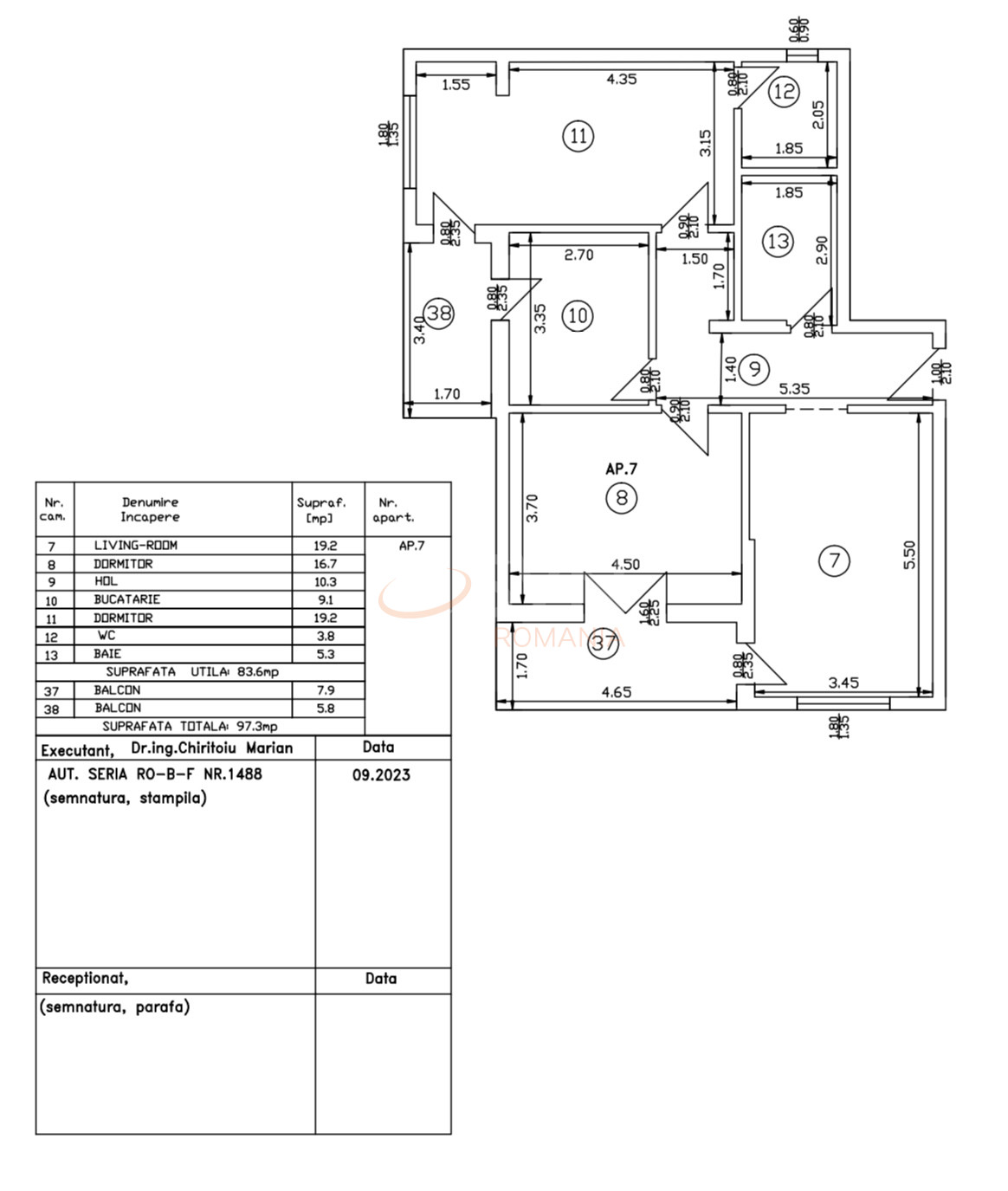 Apartament, 3 camere Ilfov/Fundeni