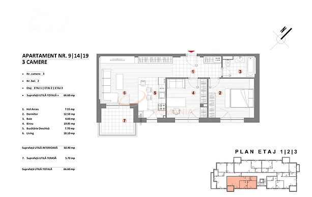 Apartament, 3 camere Bucuresti/Colentina