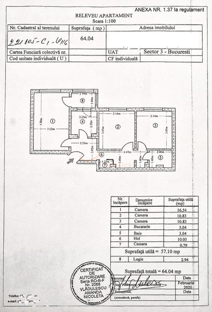 Apartament, 3 camere Bucuresti/Titan