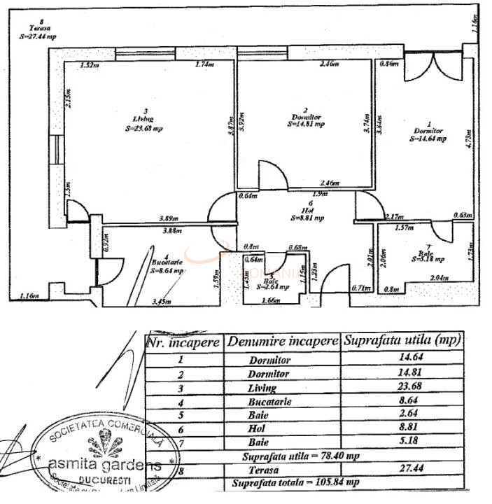 Apartament, 3 camere Bucuresti/Tineretului