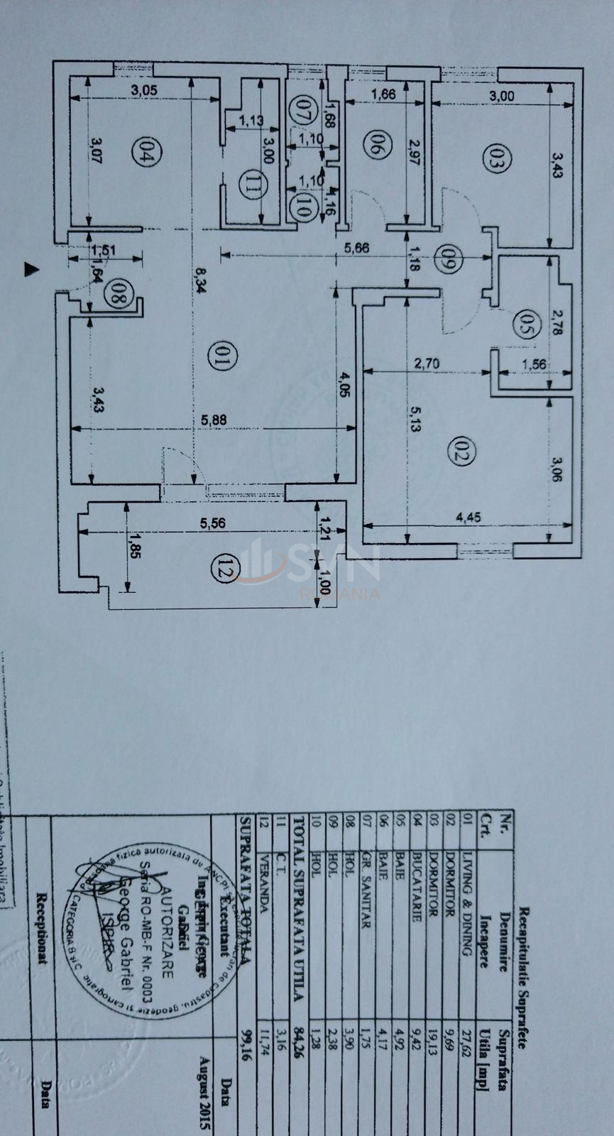 Apartament, 3 camere Bucuresti/Baneasa