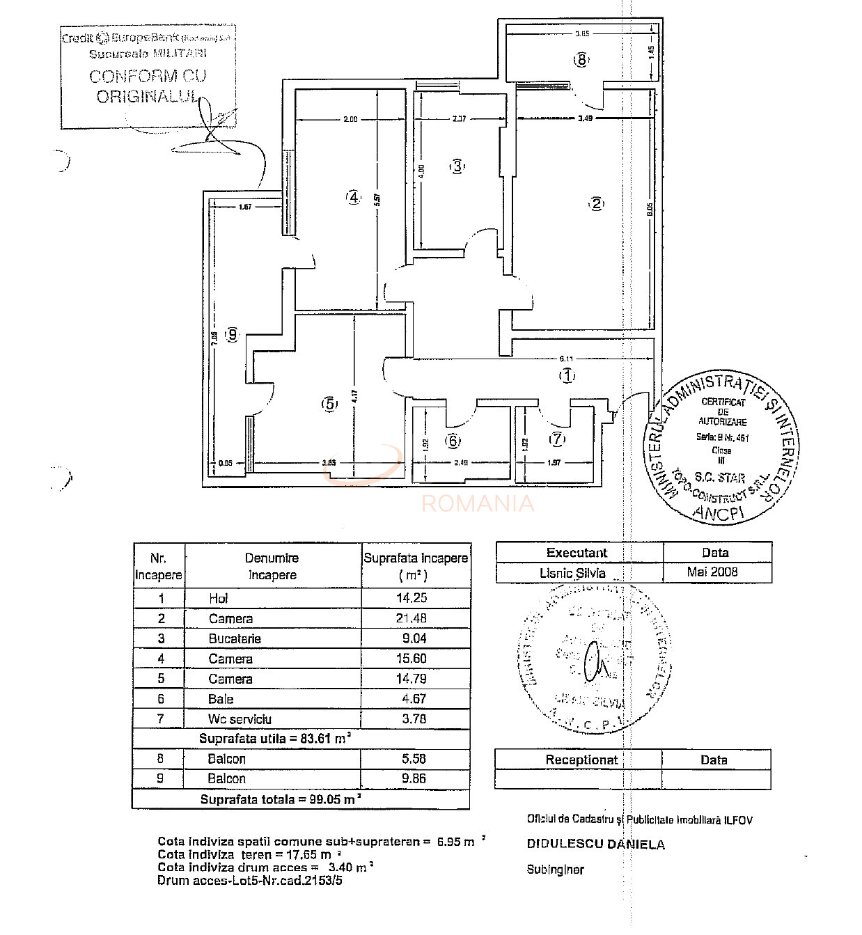 Apartament, 3 camere Ilfov/Bragadiru