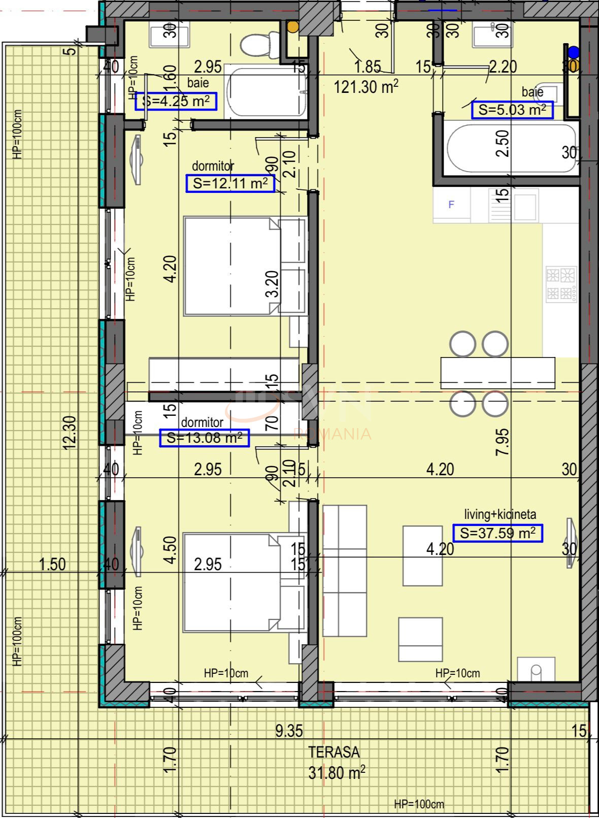 Apartament, 3 camere Constanta/Centru