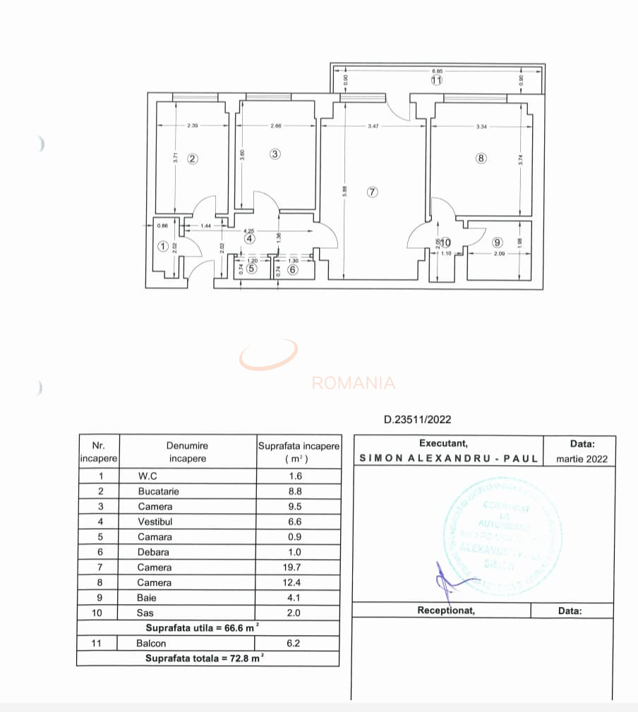 Apartament, 3 camere Bucuresti/Iancului