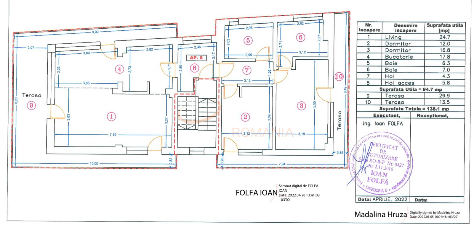Apartament, 3 camere Bucuresti/Barbu Vacarescu