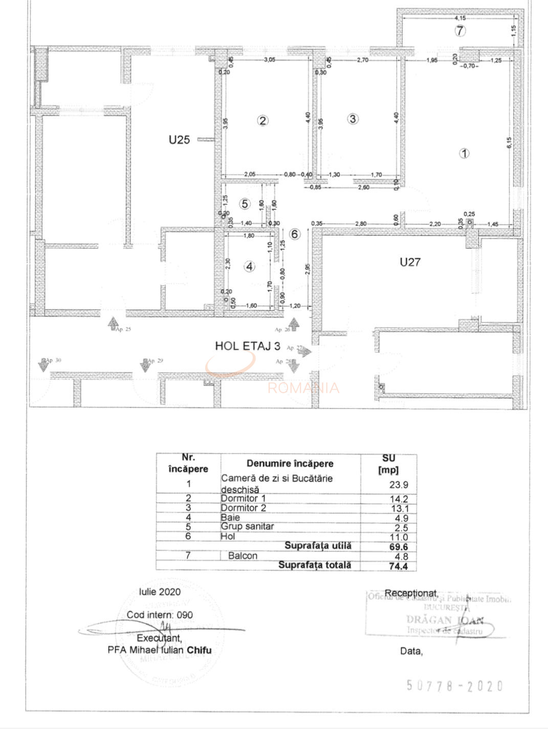 Apartament, 3 camere Bucuresti/Brancoveanu